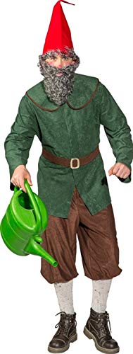 O7013-58-60 grün-braun Herren Zwergen Kostüm Robin Hood Jäger Bauer Gr.58-60 von narrenkiste