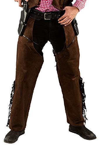 O7352-48-50 braun Herren Cowboy Chaps Wildlederimitat Gr.48-50 O7352-48-50 braun Herren Cowboy Chaps Wildlederimitat Gr.48-50 von narrenkiste