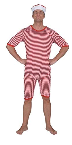 O817-XXL rot-weiß gestreift Herren Streifen Overall Clown Anzug Gr.XXL O817-XXL rot-weiß gestreift Herren Streifen Overall Clown Anzug Gr.XXL von narrenkiste