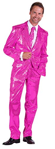 T2206-1100-46 pink Herren Pailletten Anzug Jackett Sakko Hose Disco Kostüm Gr.46 T2206-1100-46 pink Herren Pailletten Anzug Jackett Sakko Hose Disco Kostüm Gr.46 von narrenkiste