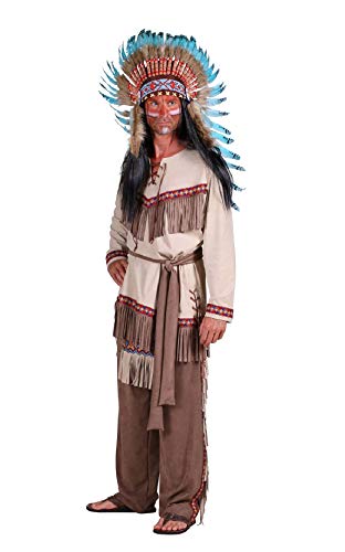 T2303-L beige-braun Herren Indianer Apachenkostüm Gr.L T2303-L beige-braun Herren Indianer Apachenkostüm Gr.L von narrenkiste