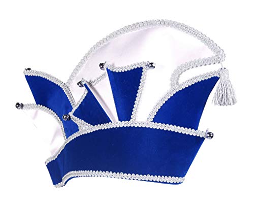 T2502-0417-59 blau mit Silberborte Damen Herren Prinzen Kappe Mütze Gr.59 von narrenkiste