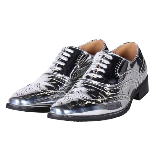 T3721-1700-44 Silber Metallic Herren Disco Party Schuhe Gr.44 T3721-1700-44 Silber Metallic Herren Disco Party Schuhe Gr.44 von narrenkiste
