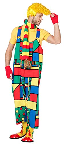 W5239-60 bunt Herren Clown Kostüm Latzhose Gr.60 W5239-60 bunt Herren Clown Kostüm Latzhose Gr.60 von narrenkiste