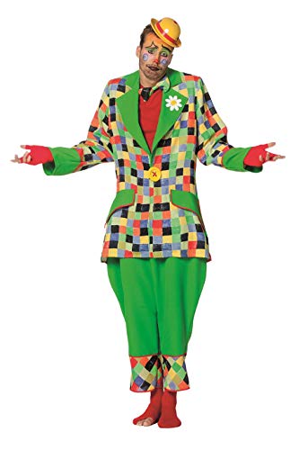 W5320-58 bunt-grün Herren Clown Kostüm Gr.58 W5320-58 bunt-grün Herren Clown Kostüm Gr.58 von narrenkiste