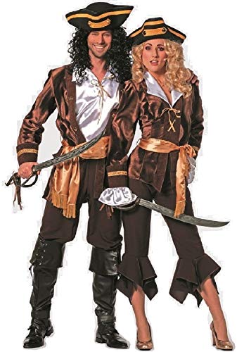 W5344-56-A braun-Bronze Herren Piratenkapitän Seeräuber Kostüm Gr.56 W5344-56-A braun-Bronze Herren Piratenkapitän Seeräuber Kostüm Gr.56 von narrenkiste
