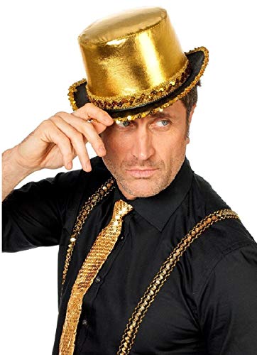 narrenkiste 10157752-1 Gold Damen Herren Paillettenzylinder Kabarett-Hut narrenkiste 10157752-1 Gold Damen Herren Paillettenzylinder Kabarett-Hut von narrenkiste