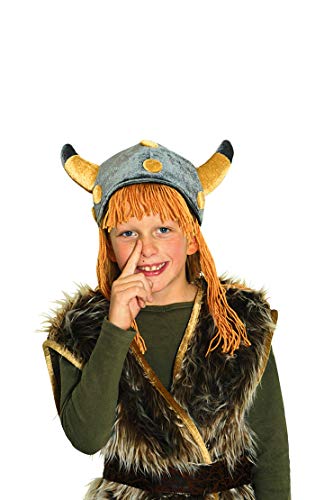 narrenkiste K40121149 Silber Kinder Wickinger Mütze mit Haar Gallier narrenkiste K40121149 Silber Kinder Wickinger Mütze mit Haar Gallier von narrenkiste