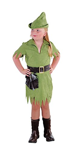 narrenkiste M212011-140-A Mädchen Kinder Robin Hood Jäger grün Kostüm Gr.140 von narrenkiste