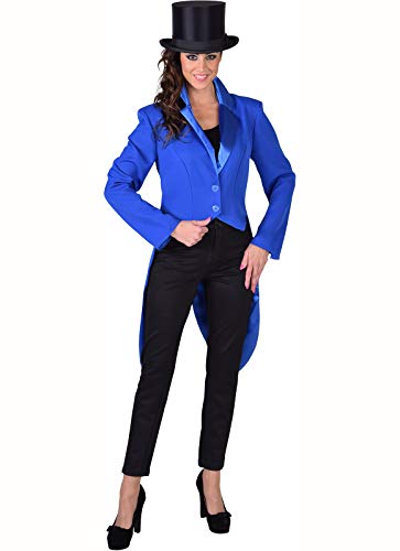 narrenkiste M212127-14-XL Kobalt-blau Damen Party Theater Frack Cabaret mit Futter Gr.XL von narrenkiste