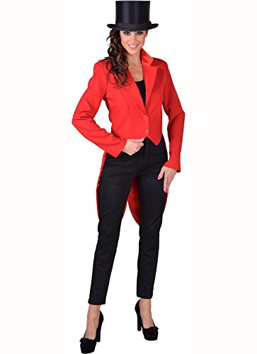 narrenkiste M212127-7-XXL rot Damen Party Theater Frack Cabaret mit Futter Gr.XXL von narrenkiste