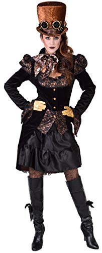 narrenkiste M218121-XXL schwarz Damen Rokoko Steampunk Jacke mit Spize Gr.XXL von narrenkiste