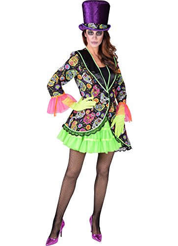 narrenkiste M218156-M Mexican Skull Damen Frack Tag der Toten Gr.M narrenkiste M218156-M Mexican Skull Damen Frack Tag der Toten Gr.M von narrenkiste