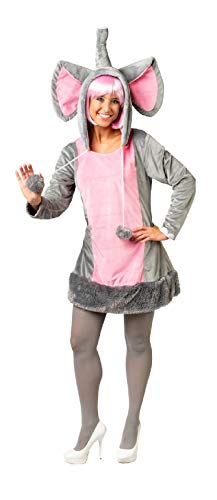 narrenkiste O1027-38-40 grau-rosa Damen Elefanten Kleid Gr.38-40 narrenkiste O1027-38-40 grau-rosa Damen Elefanten Kleid Gr.38-40 von narrenkiste