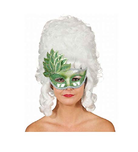 narrenkiste O46071 grün Damen Herren Venezianische-Barock-Rokoko Maske Halbmaske von narrenkiste