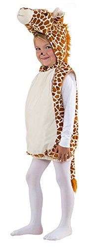 narrenkiste O5401-104 Kinder Mädchen Junge Giraffen Weste-Kostüm Gr.104 von narrenkiste