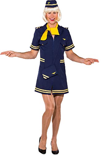 narrenkiste O7832-50-52 dunkelblau Herren Flugbegleiterin Stewardess Kleid Gr.50-52 narrenkiste O7832-50-52 dunkelblau Herren Flugbegleiterin Stewardess Kleid Gr.50-52 von narrenkiste