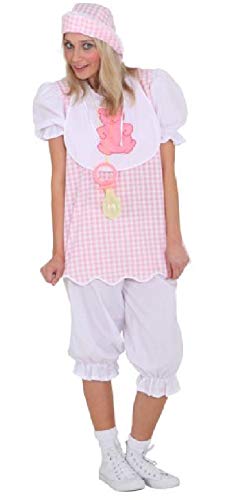 narrenkiste O9054-44-46 rosa Damen Baby Kostüm Schlaf Kleid Gr.44-46 von narrenkiste