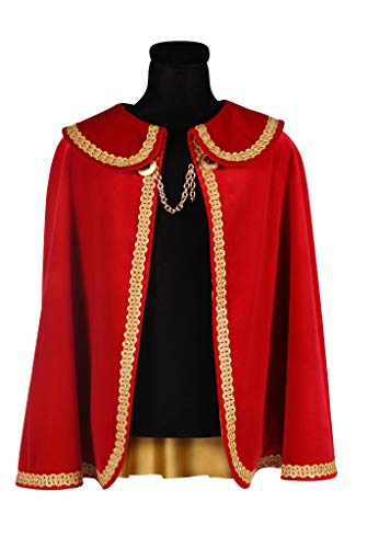narrenkiste T2563-0514 kurz rot mit Goldborte Damen Prinzen Umhang Dreigestirn Kostüm Länge ca.80 cm narrenkiste T2563-0514 kurz rot mit Goldborte Damen Prinzen Umhang Dreigestirn Kostüm Länge ca.80 cm von narrenkiste