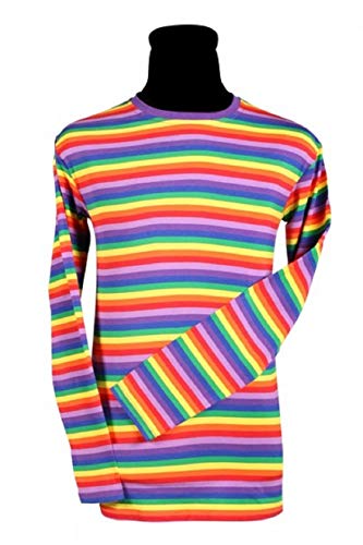 narrenkiste T2594-9900-4XL bunt Damen-Herren Langarm Ringelhemd Rainbow Clown Gr.4XL narrenkiste T2594-9900-4XL bunt Damen-Herren Langarm Ringelhemd Rainbow Clown Gr.4XL von narrenkiste