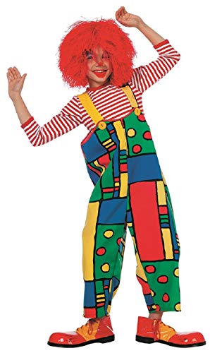 narrenkiste W3239 bunt Kinder Mädchen Junge Clown Latzhose Trägerhose (140) von narrenkiste
