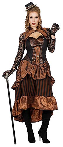 narrenkiste W4004-46 braun-schwarz Damen Rokoko Steampunk Burlesque Kleid Gr.46 narrenkiste W4004-46 braun-schwarz Damen Rokoko Steampunk Burlesque Kleid Gr.46 von narrenkiste