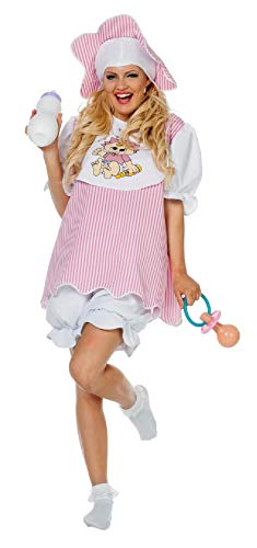 narrenkiste W4587-48 rosa-weiß Damen Baby Girl Pyjama Kostüm Gr.48 von narrenkiste
