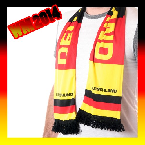 Fan - Schal Fanschal Fan Deutschland FAN - Artikel ca. 140 cm, Fein-Jersey von narrenwelt