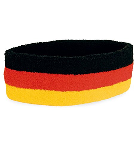 Fan - Stirnband elastisch Schweissband Fanstirnband Fan Band Deutschland Fan - Artikel von narrenwelt