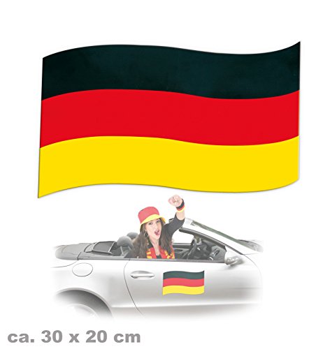 Fries - Auto-Magnetfahne Deutschland - 1St von narrenwelt