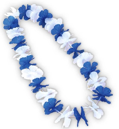 Hawaiikette Hawaii Kette Bayern blau / weiss Länge: ca. 90 cm [Spielzeug] von narrenwelt