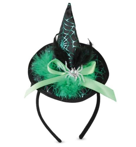 narrenwelt Minihut Haarreif Hexe Hexenhut mit Strass - Spinne grün Halloween Kostüm Accessoires narrenwelt Minihut Haarreif Hexe Hexenhut mit Strass - Spinne grün Halloween Kostüm Accessoires von narrenwelt
