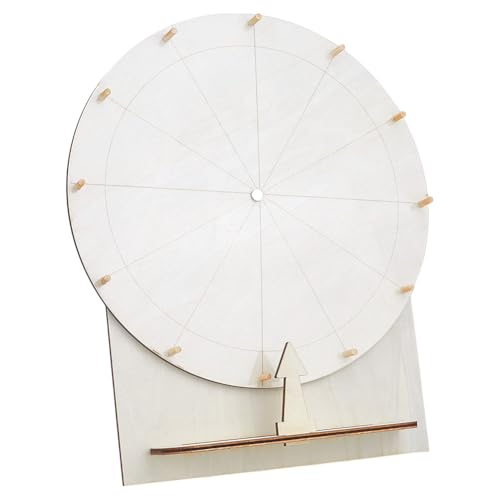 NBEADS 29.0 cm Tabletop Spinner, Spinning Prize Wheel Wooden Erasable Tombola Spin Prize Wheel with Stand for Wedding Engagement School Party Family Carnival NBEADS 29.0 cm Tabletop Spinner, Spinning Prize Wheel Wooden Erasable Tombola Spin Prize Wheel with Stand for Wedding Engagement School Party Family Carnival von nbeads
