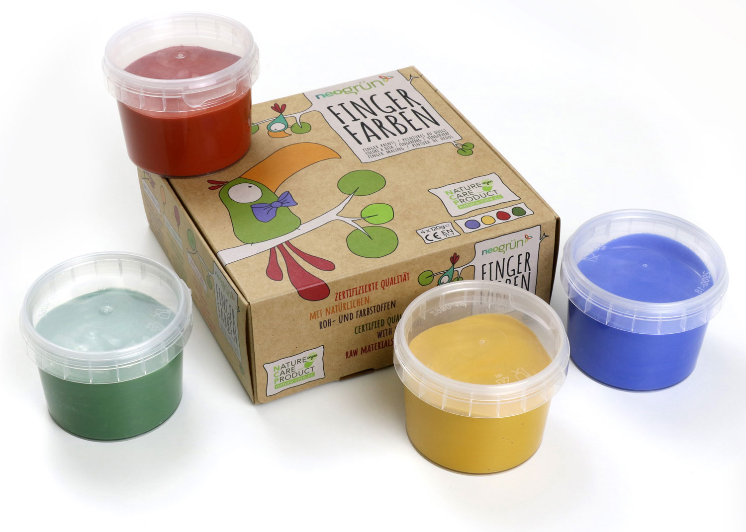 neogrün - Bio Fingerfarben 4er Set "Aki" neogrün - Bio Fingerfarben 4er Set "Aki" von neogrün