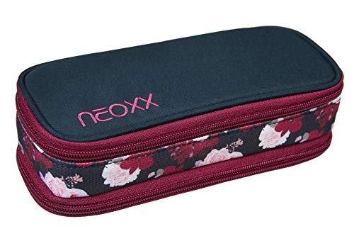 Neoxx Catch Schlamperbox "My heart blooms" I Schlampermäppche zur Aufbewahrung von Stiften und Utensilien für die Schule von neoxx