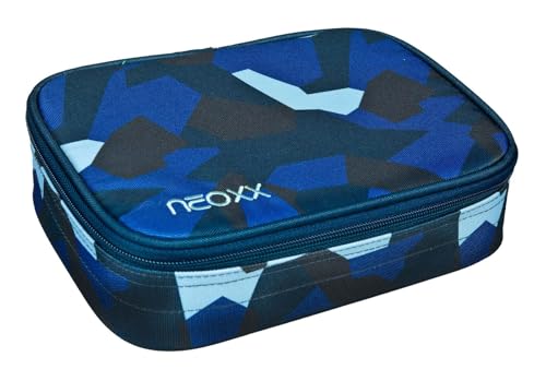 neoxx - Schlamperbox Dunk Camo Nation – aus recycelten PET-Flaschen – Platz für EIN Geodreieck – Stifte Flap mit 26 Stifteschlaufen – ca. 23,5 x 17 x 6,5 cm – für Jungen von neoxx