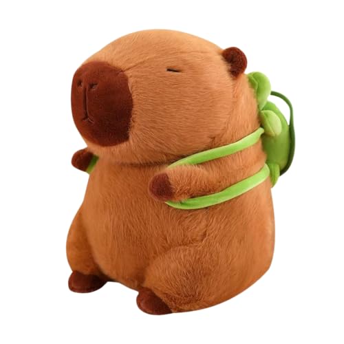 nerd hunters Capybara Plüschtier, XXL Kuscheltier, Braun, 90 cm 3 in 1 von nerd hunters