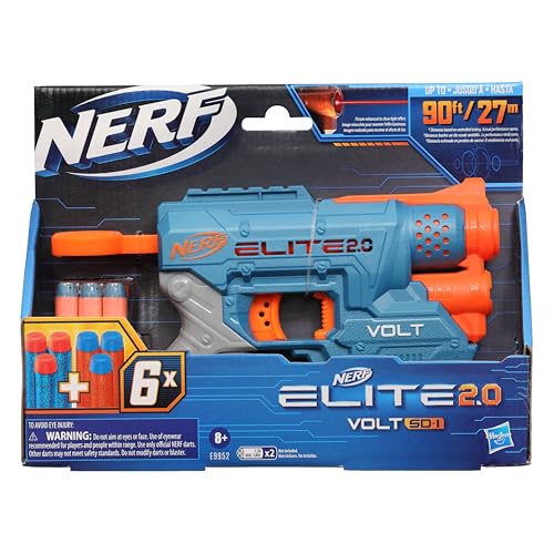 NERF Elite 2.0 Volt SD-1 Blaster -- 6 Official Darts, Light Beam Targeting, 2-Dart Storage, 2 Tactical Rails to Customize for Battle NERF Elite 2.0 Volt SD-1 Blaster -- 6 Official Darts, Light Beam Targeting, 2-Dart Storage, 2 Tactical Rails to Customize for Battle von nerf