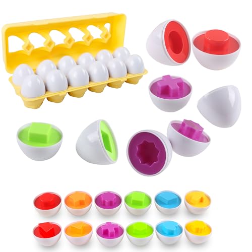 newlng Passende Eier für Kleinkinder Farbe und Form Montessori Spielzeuge Eier Ostereier Feinmotorik für 1 2 3 4 5 Jahre und Jungen Mädchen Ideal für Weihnachten Geburtstag Ostern Geschenke 12pcs newlng Passende Eier für Kleinkinder Farbe und Form Montessori Spielzeuge Eier Ostereier Feinmotorik für 1 2 3 4 5 Jahre und Jungen Mädchen Ideal für Weihnachten Geburtstag Ostern Geschenke 12pcs von newlng
