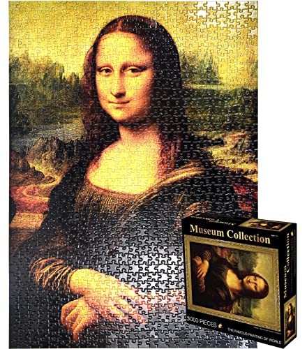 Puzzle 3000 Teile Erwachsene Mona Lisa 115 x 82 cm Puzzles für Erwachsene Klassische Puzzles 3000 Teile Erwachsene Schriften Puzzles Schwer Erwachsene von newsbirds