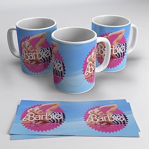 newseny Barbie-Filmbecher Geschenk für Fans der schönsten Puppe (Barbie Film) | Keramik 355 ml (Barbie Film) von newseny