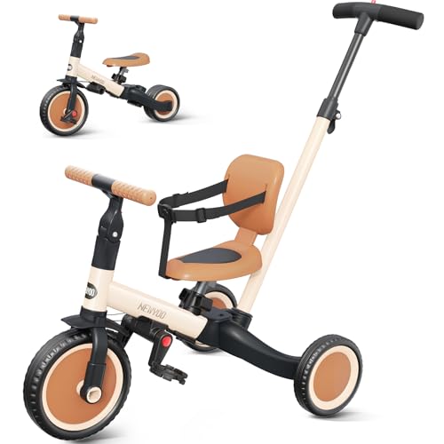 newyoo Kleinkinder-Dreirad mit Schiebegriff, Kleinkinderfahrrad,Geburtstagsspielzeug für Jungen und Mädchen, 5-in-1-Kinderdreirad newyoo Kleinkinder-Dreirad mit Schiebegriff, Kleinkinderfahrrad,Geburtstagsspielzeug für Jungen und Mädchen, 5-in-1-Kinderdreirad von newyoo
