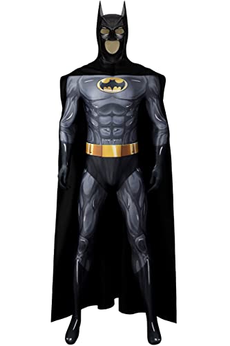 nezababy Bat Kostüm Superhero Fledermaus Maske Onesies Erwachsener Fledermaus Umhang Anzug Superhelden Helm schwarzer Umhang Halloween Cosplay Superhelden Zubehör Outfit nezababy Bat Kostüm Superhero Fledermaus Maske Onesies Erwachsener Fledermaus Umhang Anzug Superhelden Helm schwarzer Umhang Halloween Cosplay Superhelden Zubehör Outfit von nezababy