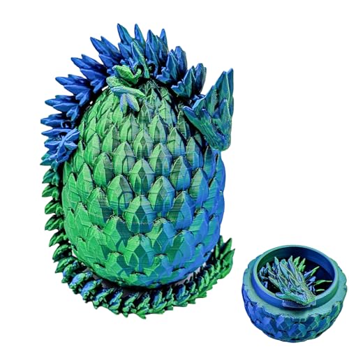 nezababy Drachenei mit Drache, 3D-Gedruckter Drache im Ei, dekorative Ostereierfüller, Ostergeschenke, Heimdekoration (Dracheneier-A3) von nezababy