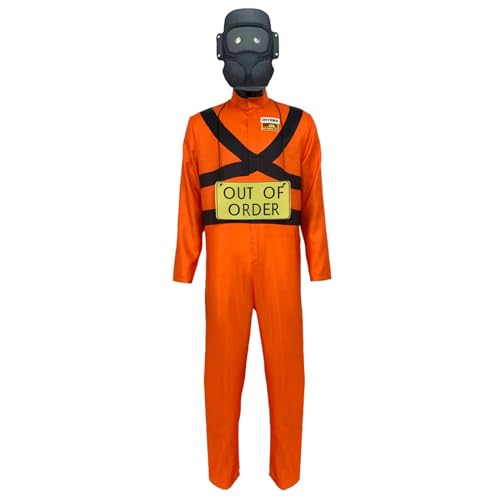 nezababy Lethal Company Kostüm Lethal Employee Kostüm Overall mit Maske Lethal Company Halloween Cosplay Outfit nezababy Lethal Company Kostüm Lethal Employee Kostüm Overall mit Maske Lethal Company Halloween Cosplay Outfit von nezababy