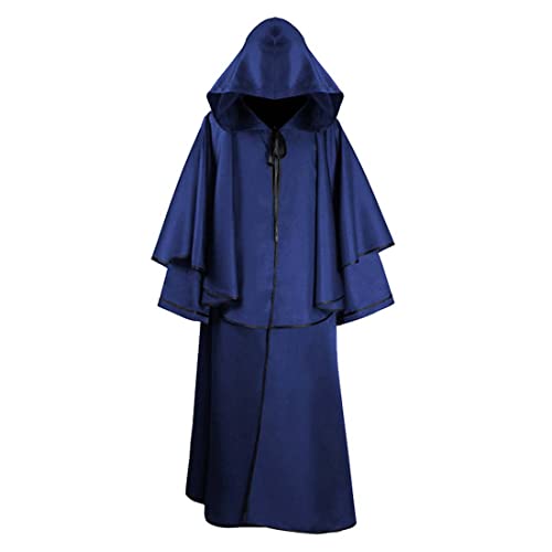 nezababy Mönch Kostüm Robe Prister Gewand Mönchskutte Mittelalter Hooded Renaissance Priester Robe Halloween Cosplay von nezababy