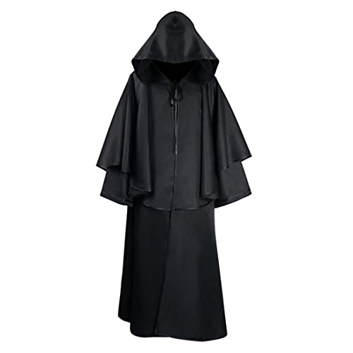 nezababy Mönch Kostüm Robe Prister Gewand Mönchskutte Mittelalter Hooded Renaissance Priester Robe Halloween Cosplay nezababy Mönch Kostüm Robe Prister Gewand Mönchskutte Mittelalter Hooded Renaissance Priester Robe Halloween Cosplay von nezababy