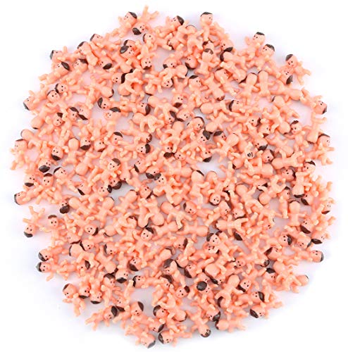 Mini-Kunststoff-Babys, 2,5 cm, kleine Kunststoff-Baby-Puppen für Babyparty, Eiswürfel, Spiel, kleine Babys, Partyzubehör, Dekoration, 200 Stück Mini-Kunststoff-Babys, 2,5 cm, kleine Kunststoff-Baby-Puppen für Babyparty, Eiswürfel, Spiel, kleine Babys, Partyzubehör, Dekoration, 200 Stück von niCWhite
