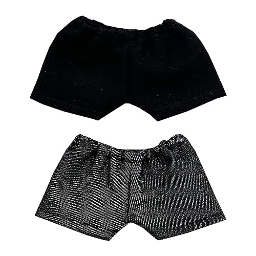 niannyyhouse 10 cm 15 cm 20 cm Plüschpuppenkleidung feste Hose zum Überklappen Jeans weich gefülltes Plüschtier Verkleidungszubehör (A1, 20 cm) von niannyyhouse