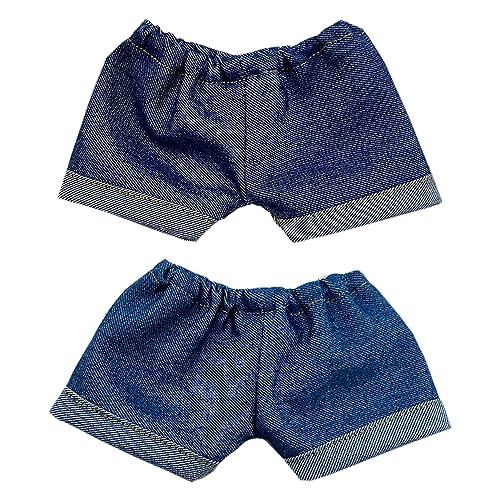 niannyyhouse 10 cm 15 cm 20 cm Plüschpuppenkleidung feste Hose zum Überklappen Jeans weich gefülltes Plüschtier Verkleidungszubehör (B2, 20 cm) von niannyyhouse